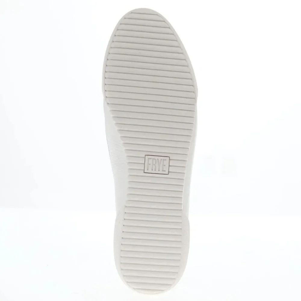 New Frye Mia White Tumbled Leather Slip on Shoe Sneaker Size 10 - Picture 4 of 7